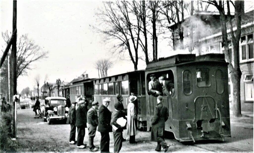De oude tram in Schoonoord